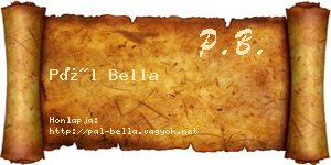 Pál Bella névjegykártya
