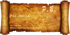 Pál Bella névjegykártya